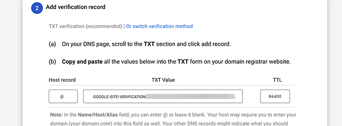 Copy DNS record