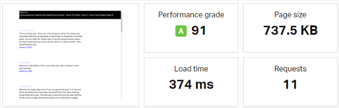 Hostinger speed test