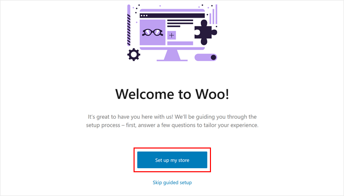 Welcome to Woo setup wizard